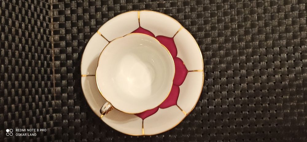 Porcelana MEISSEN B-Form DUO Mokka IDEALNY stan 1924-34  Piękna