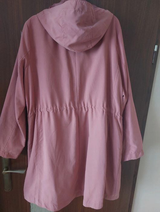 Kurtka parka pudrowy róż