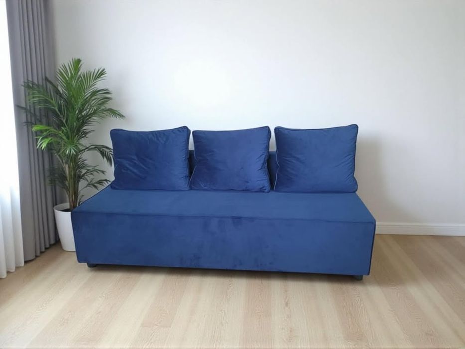 Kanapa rozkładana sofa 3-osobowa z pojemnikiem funkcja spania