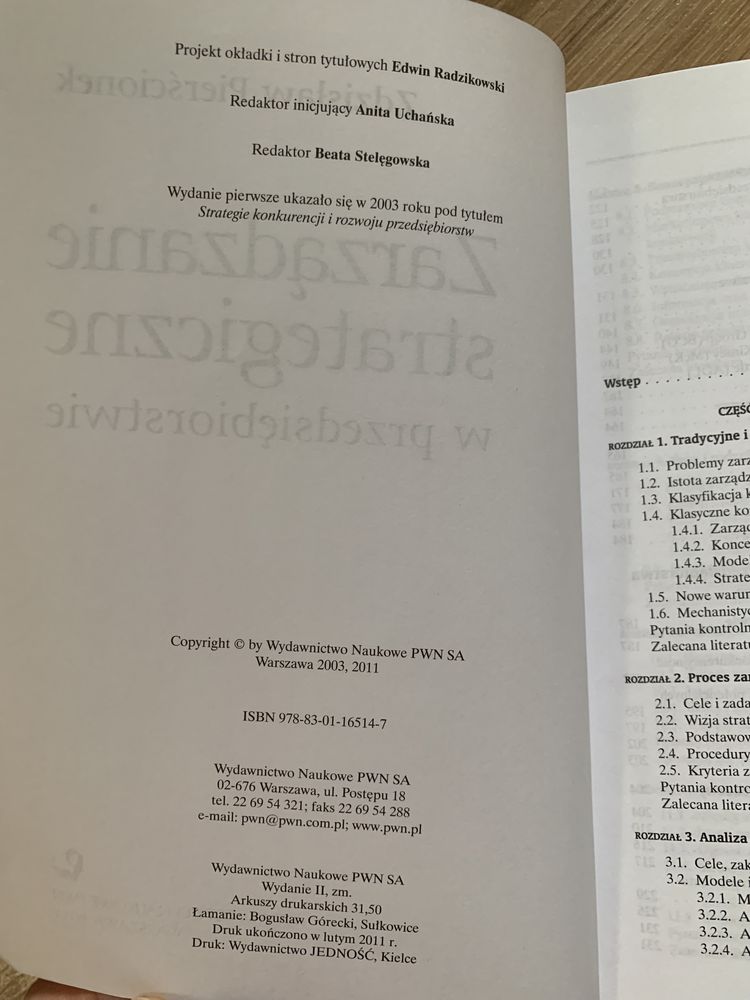 „Zarządzanie strategiczne w przedsiębiorstwie” - Zdzisław Pierścionek