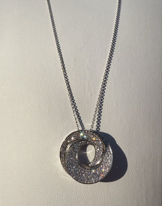 До чорноі пятниці! Колье з підвісом та діамантами, Італія, 585 проба