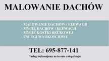 Malowanie dachów / Malowanie elewacji / Mycie dachów / Mycie elewacji