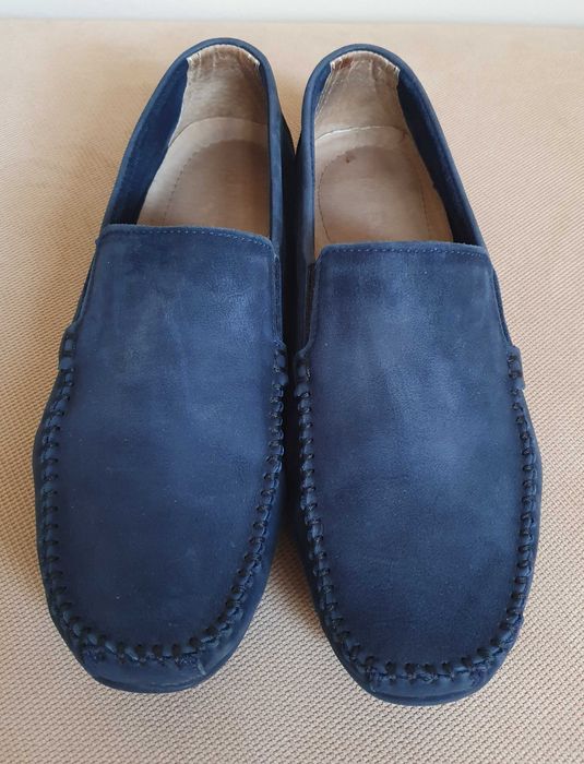 Mokasyny zamszowe męskie w rozmiarze 42