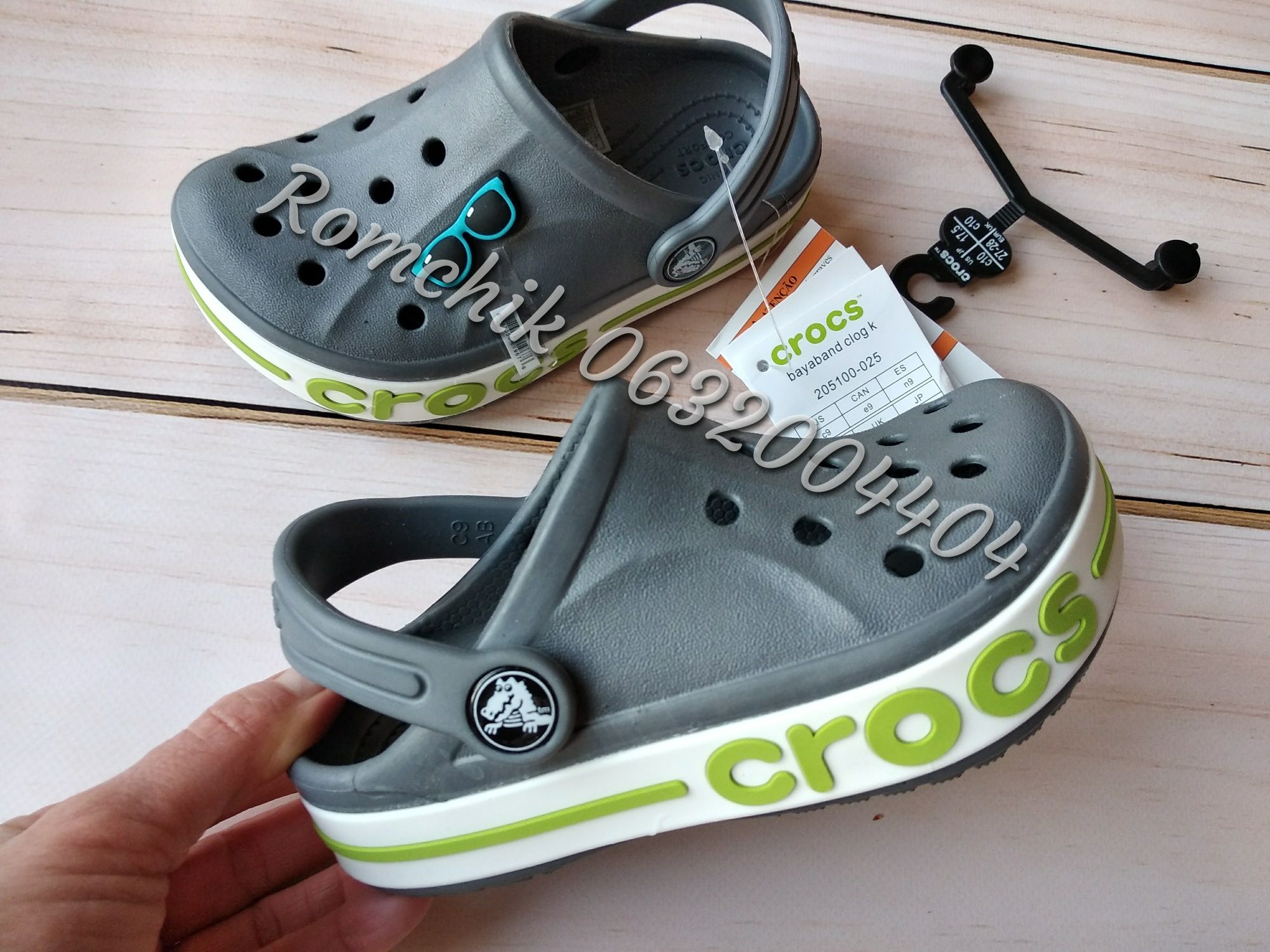 Крокси дитячі Crocs Bayaband clog С7,8,9,10,11,12,13 J1,2,3 крокс