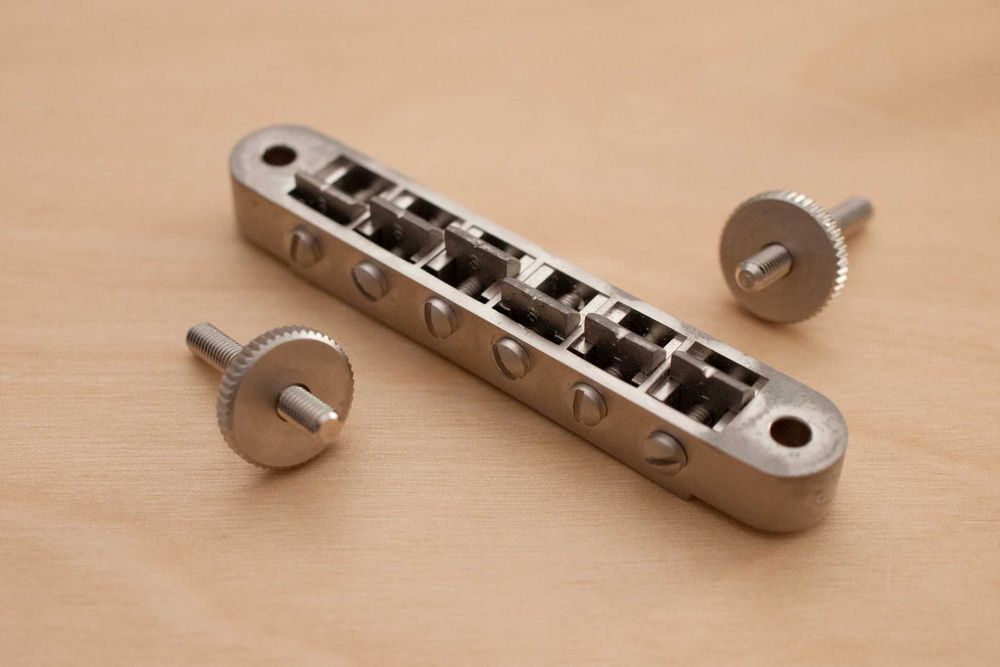 D'Angelico Satin Nickel Hardware Set (Grover 3+3 Tuners + TOM Bridge)