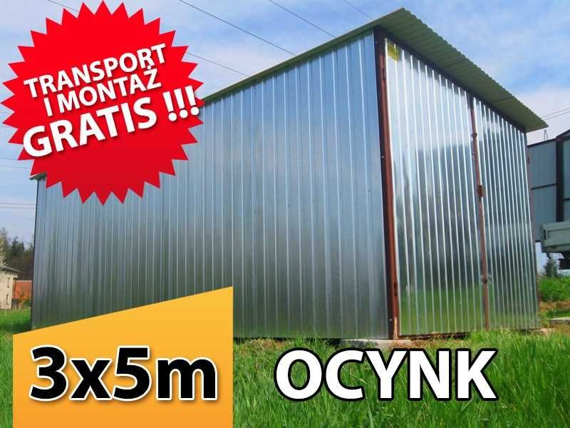 Garaż blaszany garaże blaszane blaszak 3x5 mocna konstrukcja