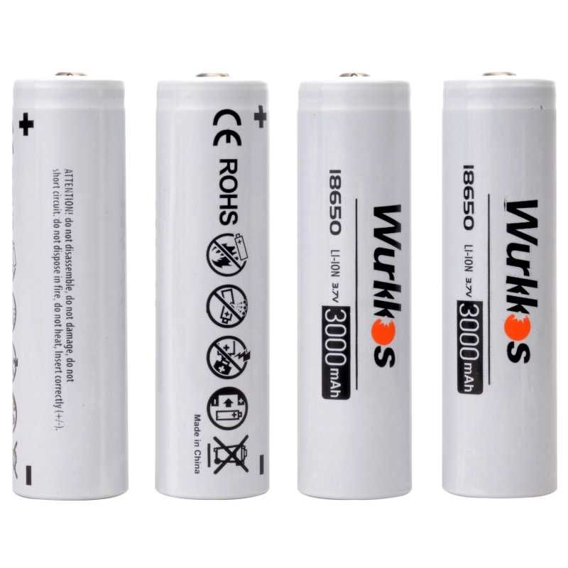 Акумулятори Wurkkos або Sofirn  18650 - 3000ma, оригінал
