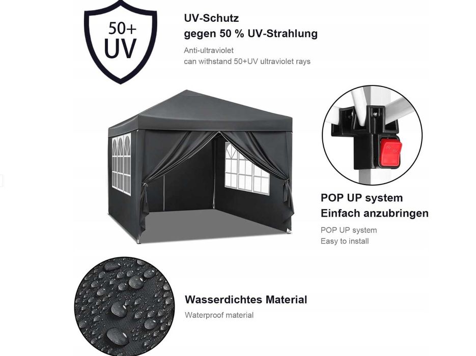 Pawilon ogrodowy namiot POP-UP 3x3