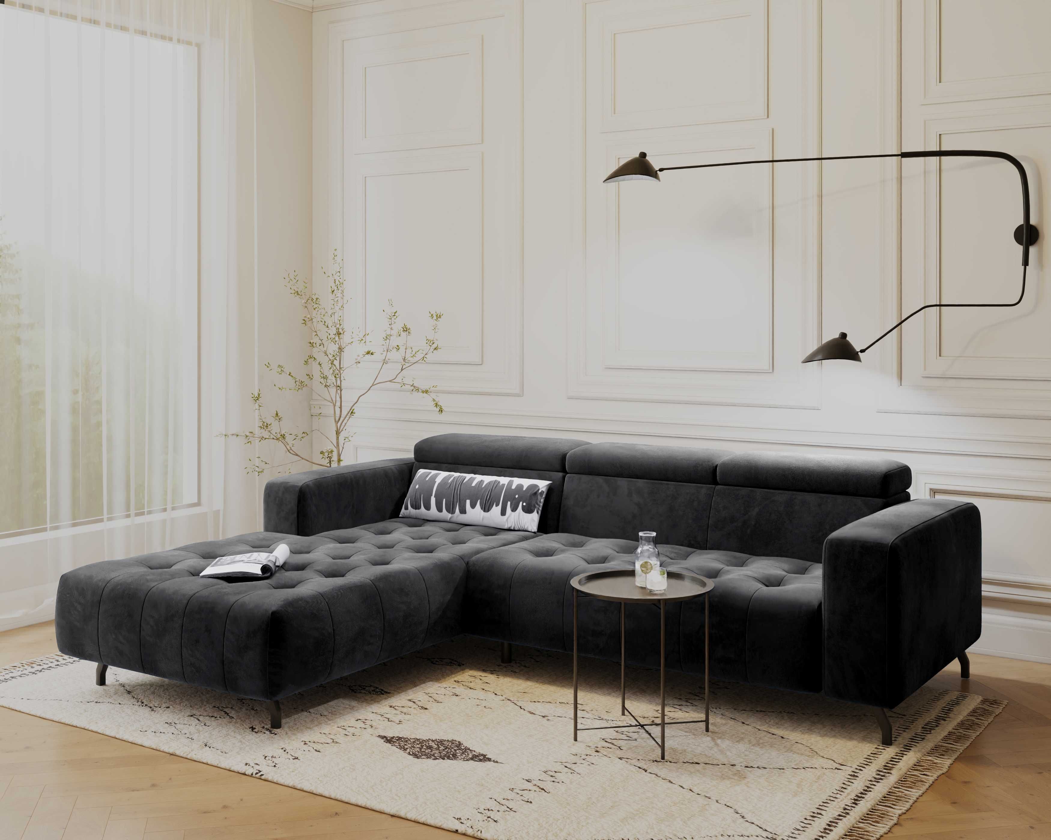 Wygodny narożnik BARBADOS od producenta SOFA ze sprężynami DOSTAWA
