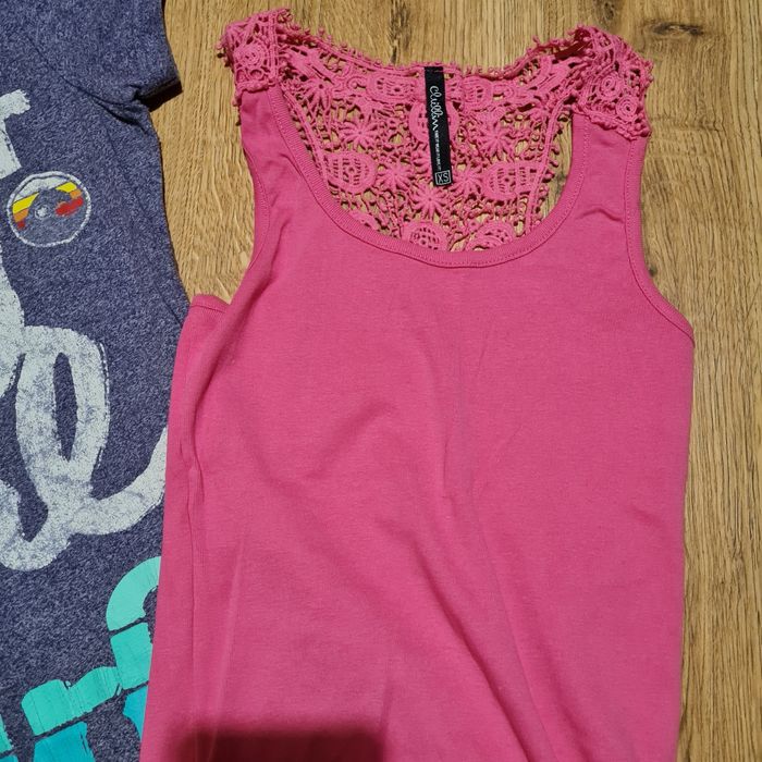 Superdry zestaw t-shirt koszulka bokserka top r. XS