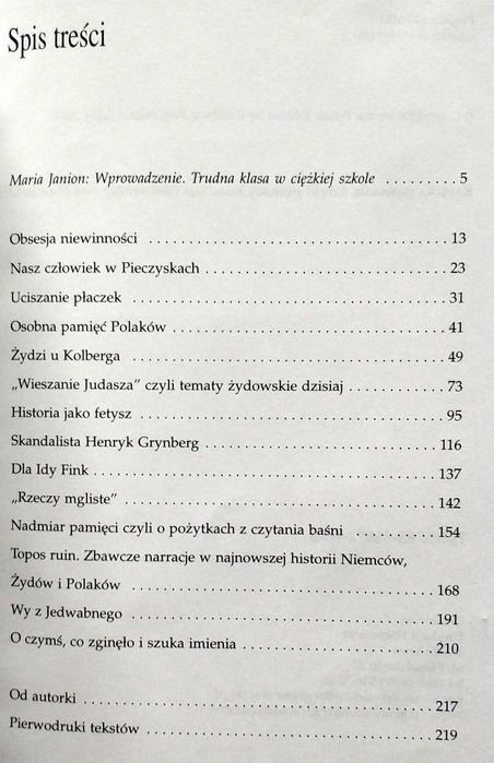 Rzeczy mgliste. Eseje i studia, Joanna Tokarska-Bakir, UNIKAT!