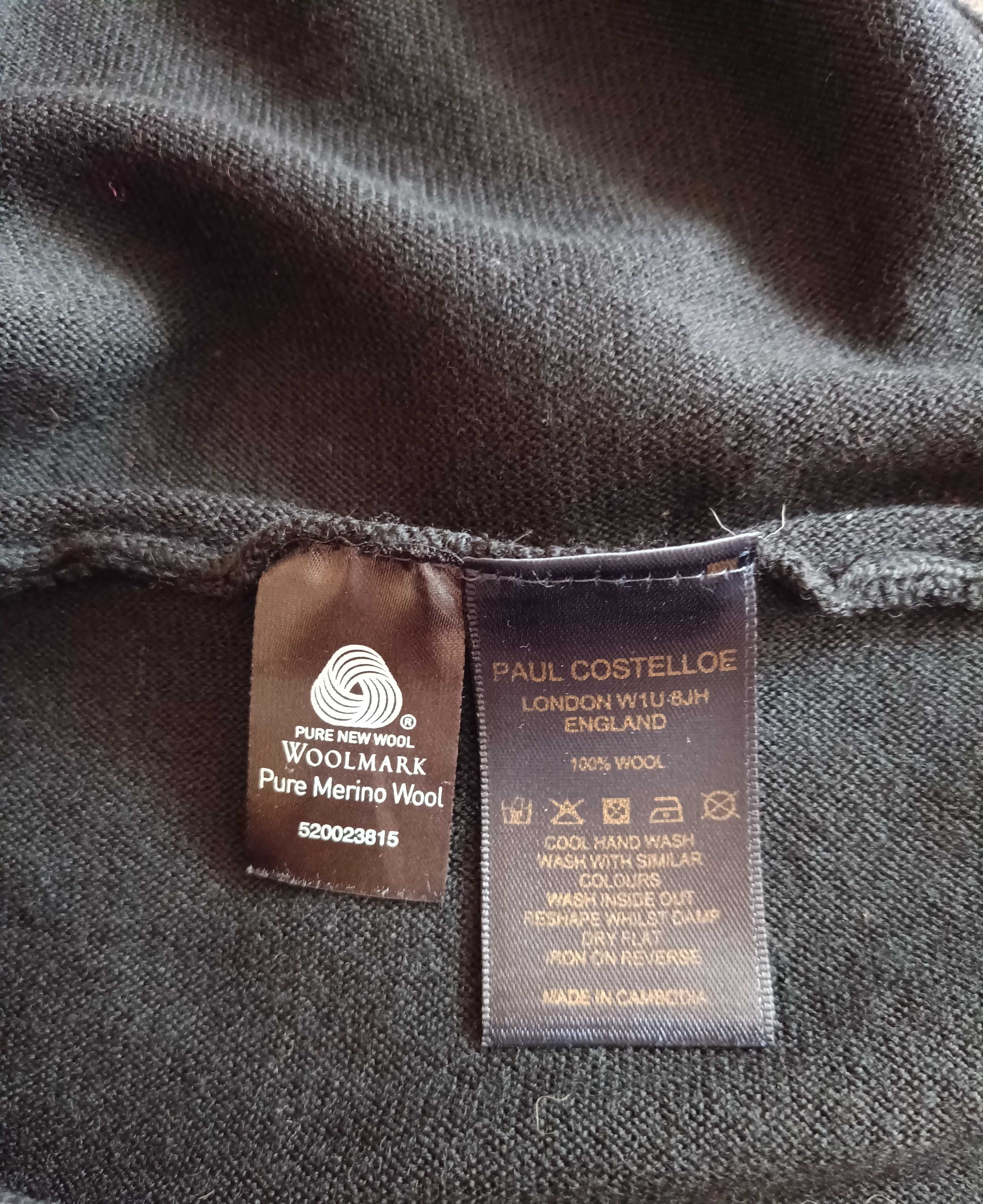 Свитер кофта Paul Costelloe  р.XL 100% 'экстра шерсть мериноса