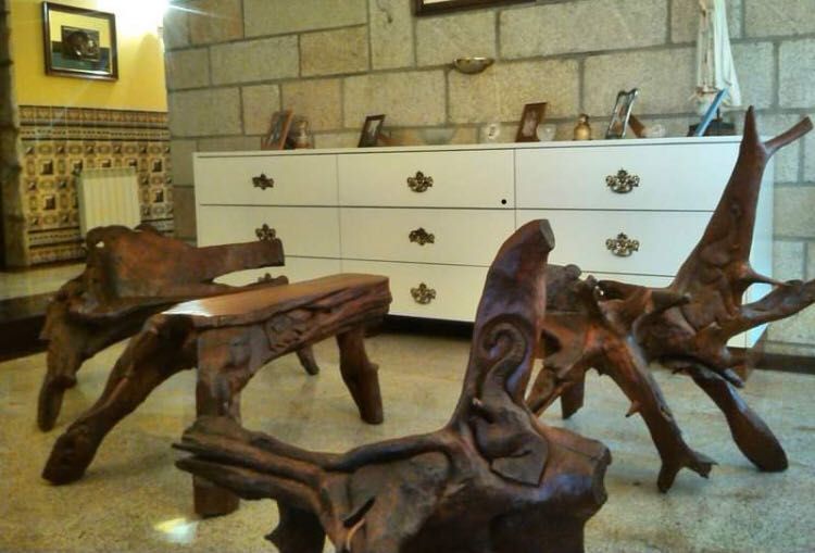 Conjunto de 3 peças em teka