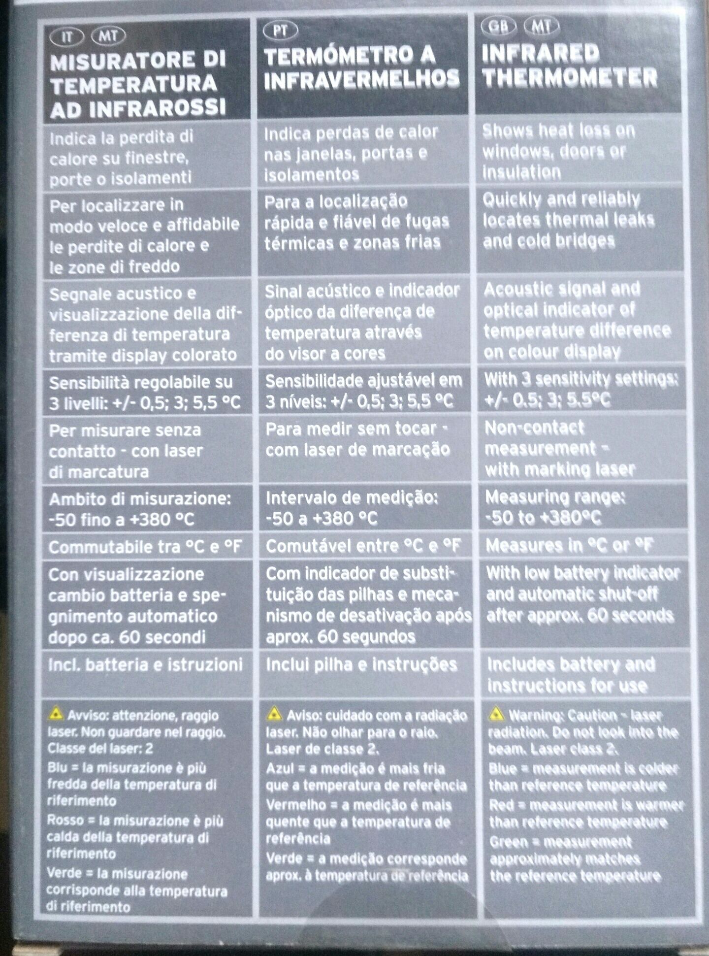 Termômetro infra-vermelhos novo!