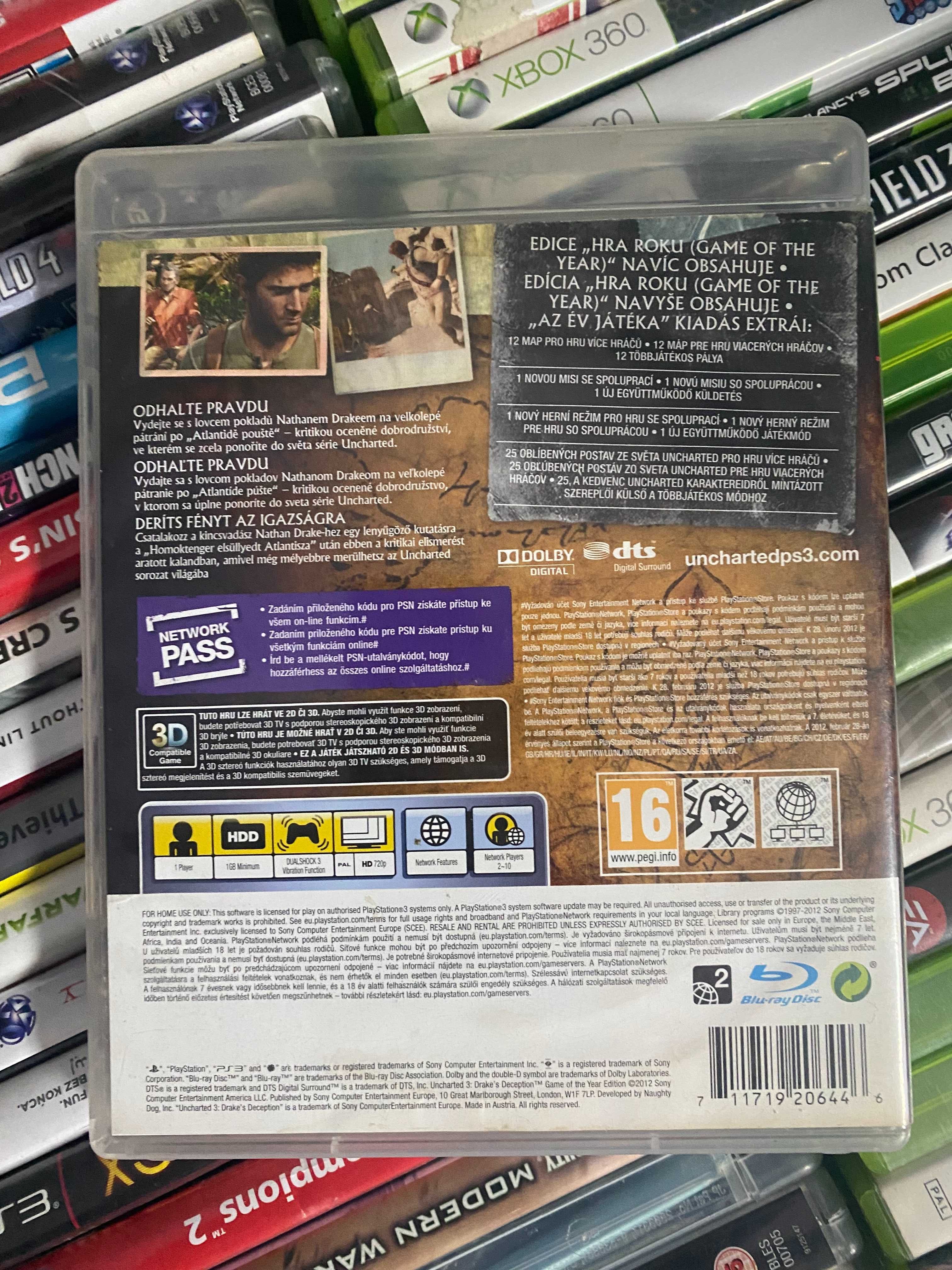 Uncharted 3 GOTY|PS3