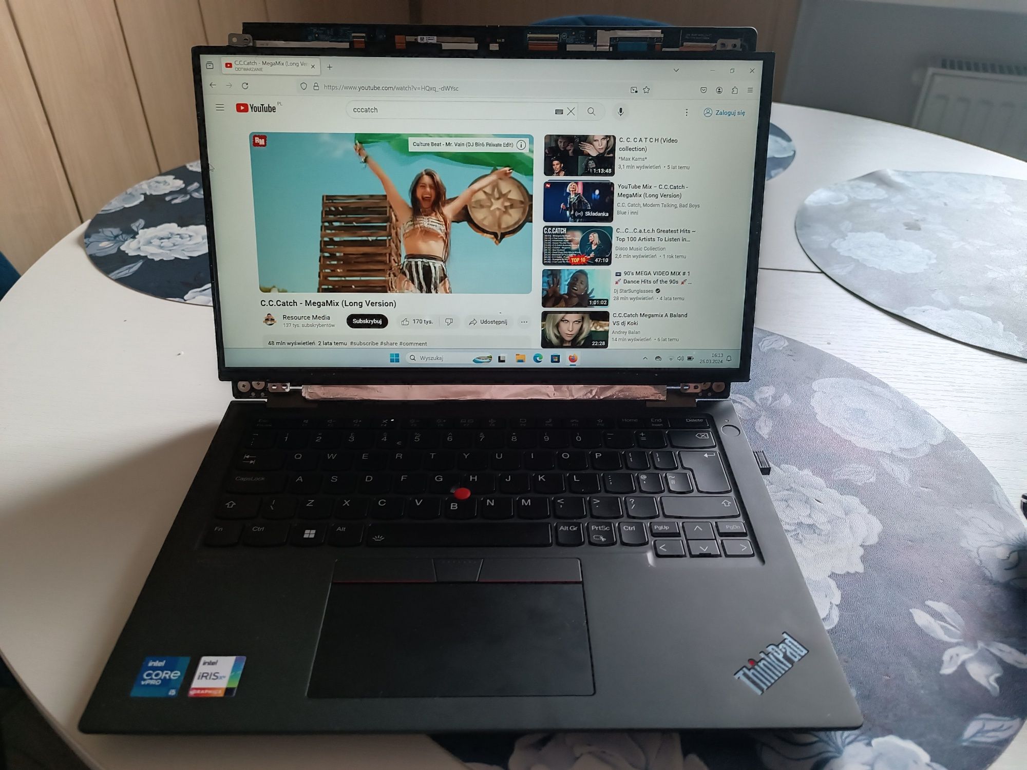Laptop Lenovo ThinkPad X13 Yoga płyta główna w pełni sprawna