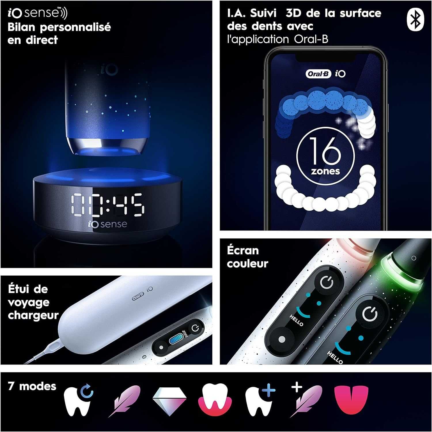 електрична зубна щітка Oral-B iO Series 10 + змінна щітка, Bluetooth