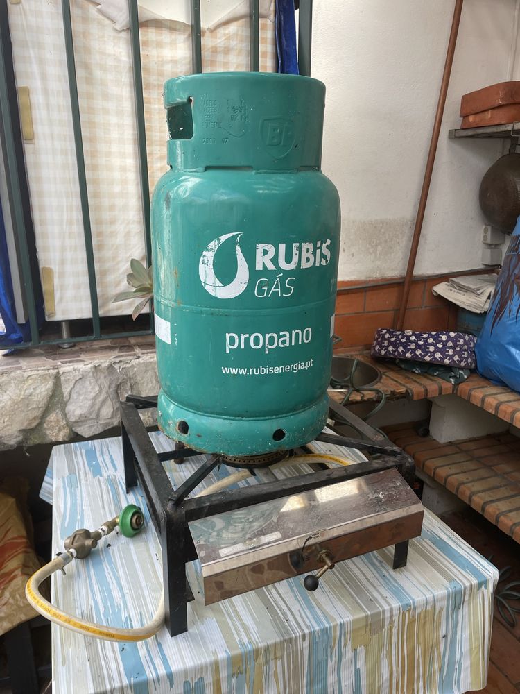 Fogão de 1 bico industrial com bilha de gás incluída