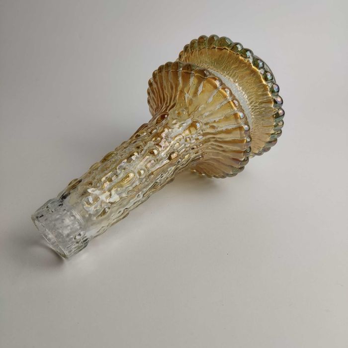 Wazonik szklany UFO proj. Timo Sarpaneva Iittala - lata 70 - żółty