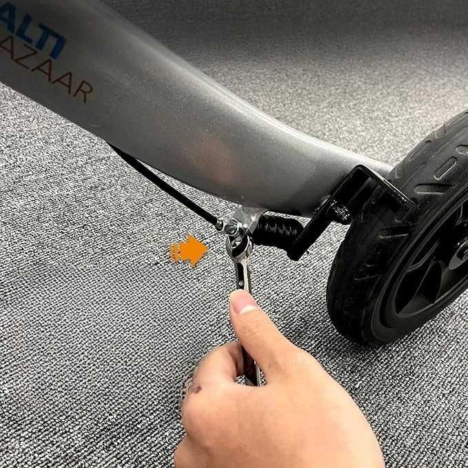 Chodzik 3-Kołowy Dla Seniorów, Lekki Składany Z Odpinaną Tacą I Torbą