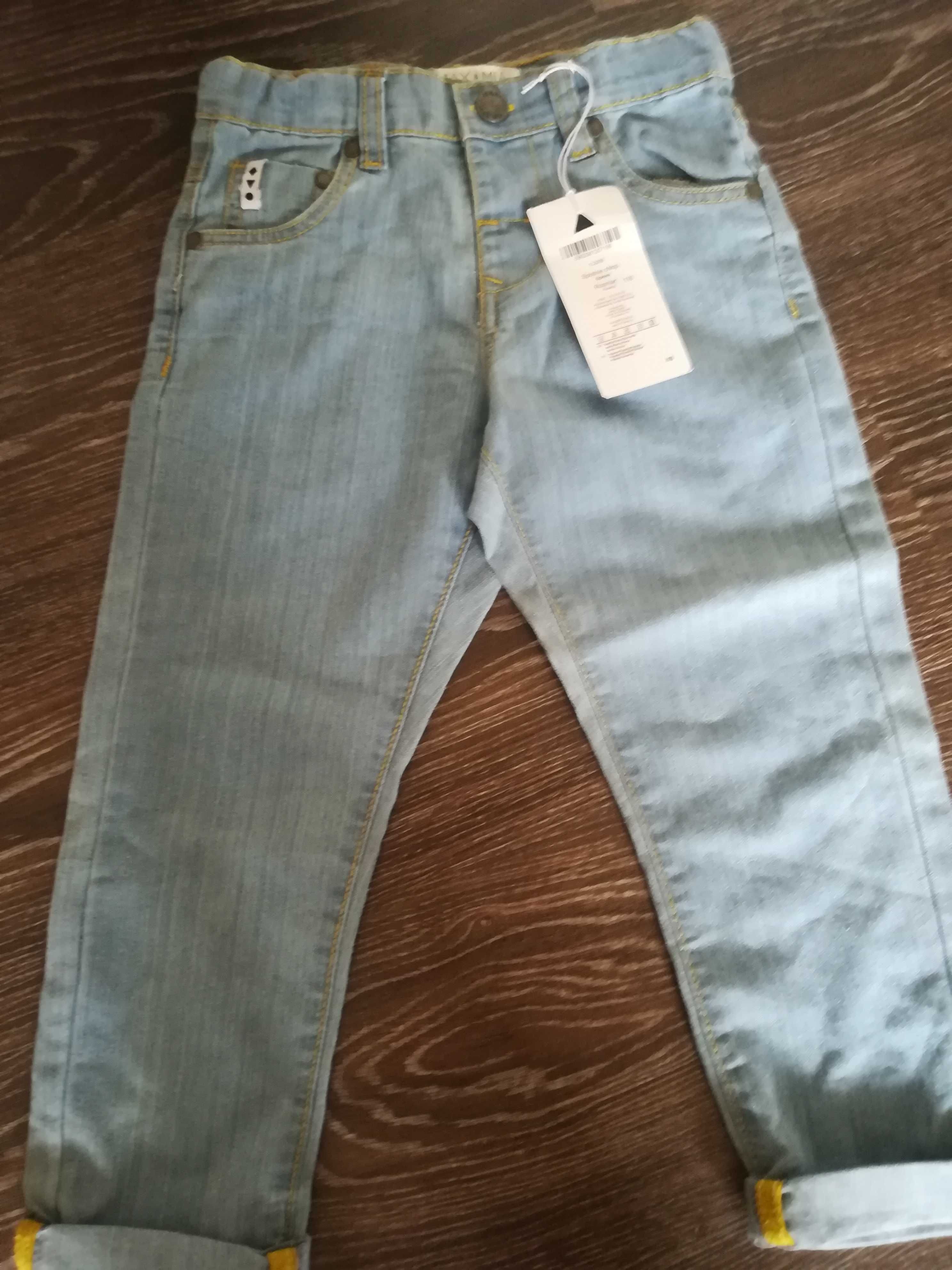 Sweterek+spodnie jeans 116