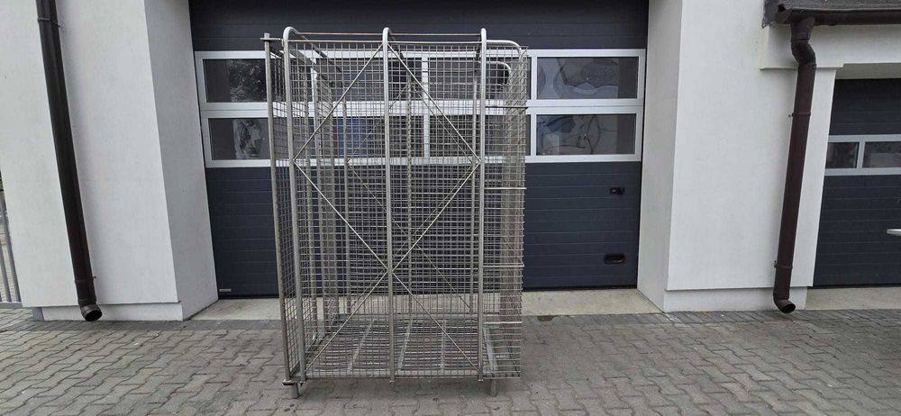 Kosz siatkowy gitterbox  kontener siatkowy klatka zamykany kosz