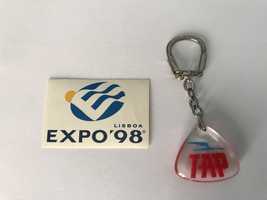 Porta chaves Tap vintage e autocolante Expo 98
