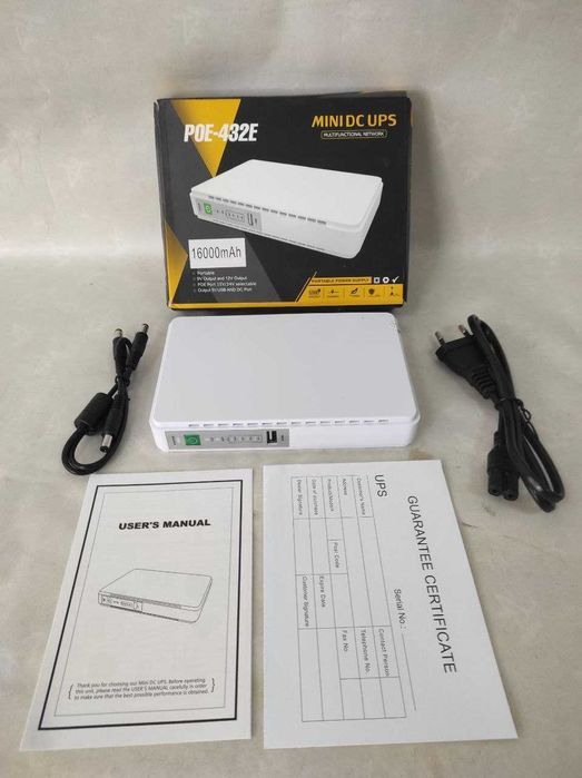 Бесперебойник, повербанк для роутера 16000 мАч POE-432E есть опт