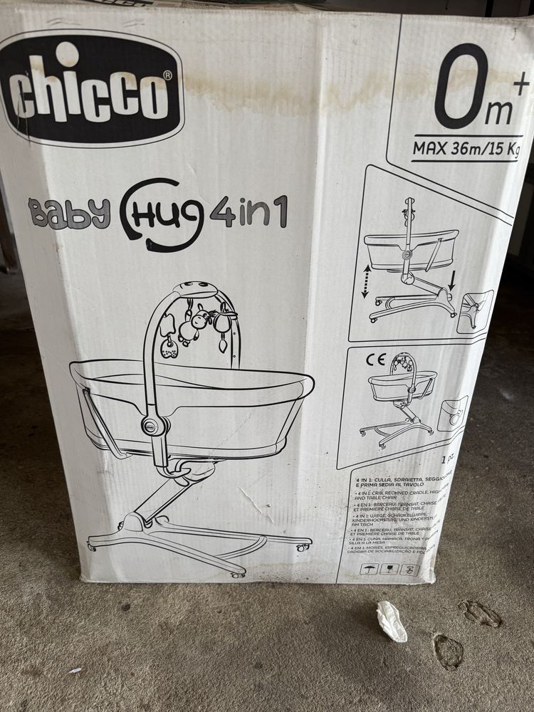 Berço chicco hug 4 em 1 com colchao