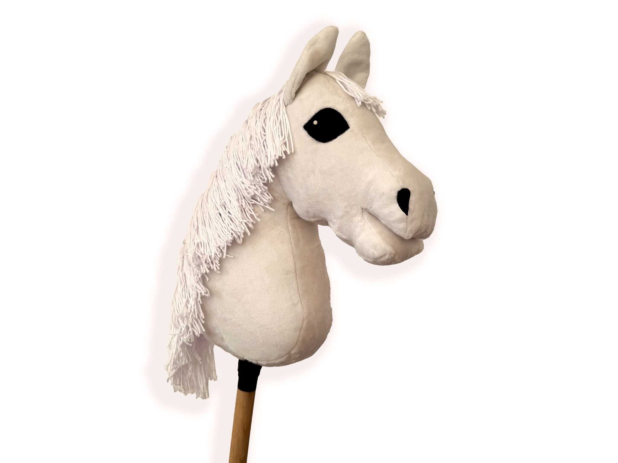 Hobby horse koń na kiju dzień dziecka brązowy biały czarny szary