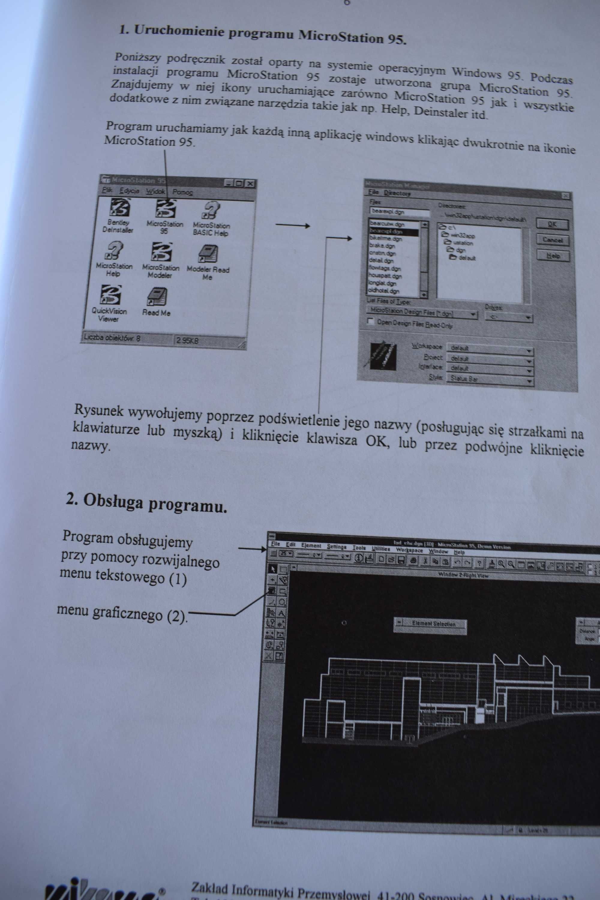 MicroStation 95 -przewodnik dla początkujących
