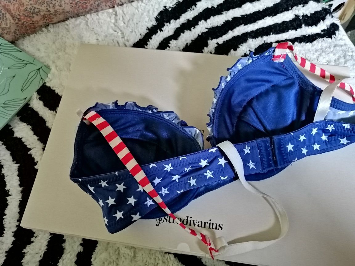 NEW YORKER stanik biustonosz push up  w print Rozm. 70 B / 75 b , NOWY