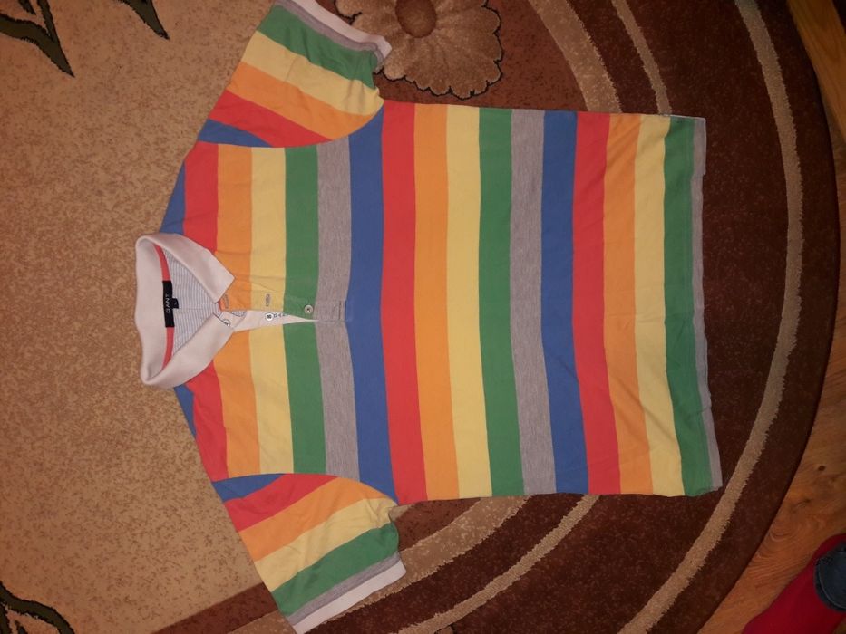 Gant meska bluzka polo w kolorowe paski r. L