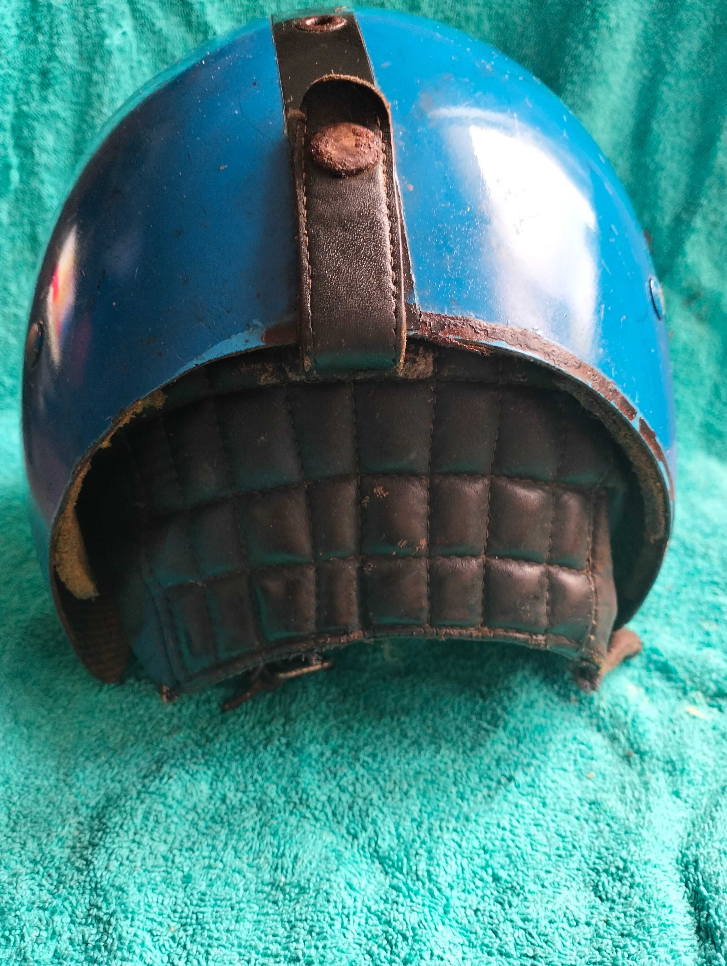 Kask na motor Orzeszek unikat do renowacji, z czasów PRL 1967r