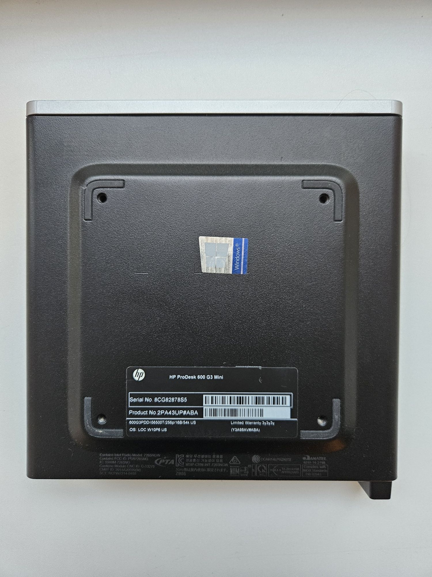 Продам міні пк Hp Prodesk 600 G3 Mini i5-6500t, DDR4 8GB, SSD256, HDD