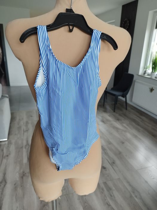 R.98/104 nowy lupilu strój kąpielowy w paseczki dla dziewczynki jednoc