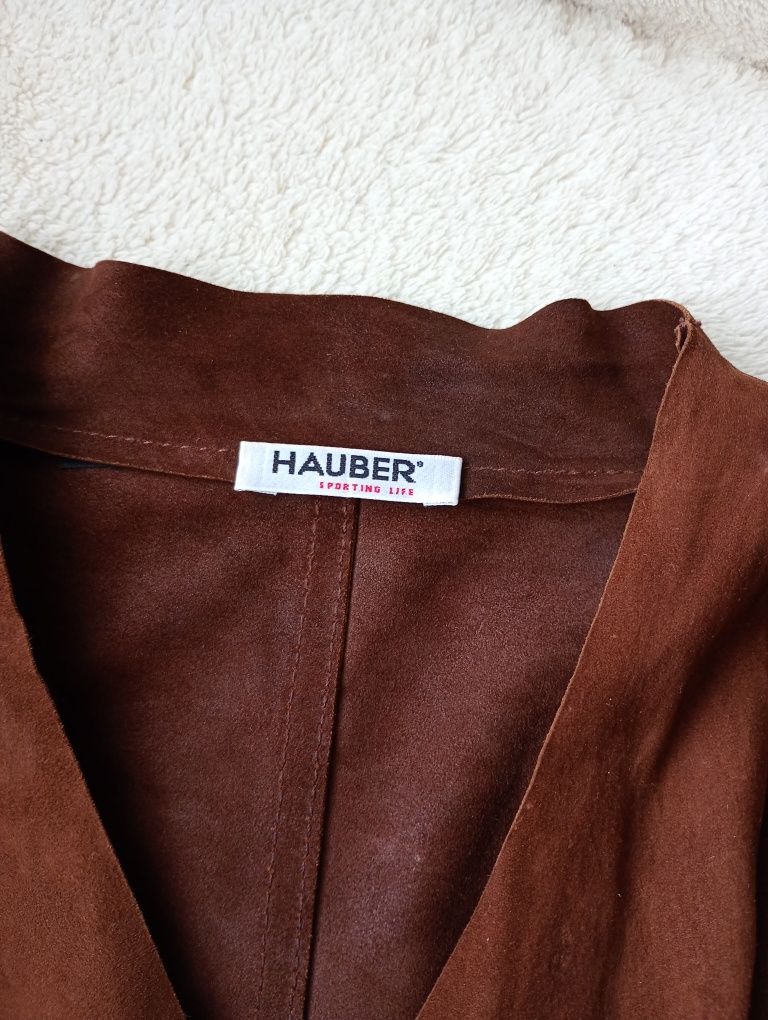 Żakiet marynarka Hauber skóra kozia 40/42