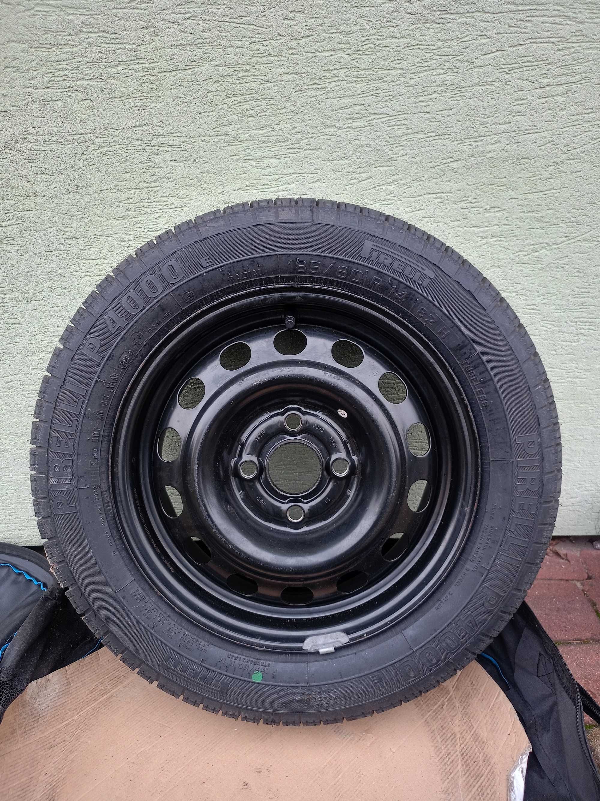 Felga 5Jx14H2 + opona 185/60 R14 (zestaw koło zapasowe + pokrowiec)