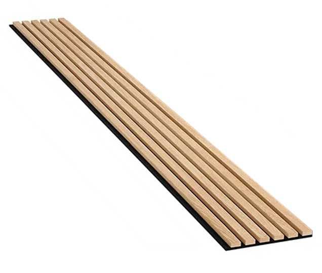 Lamele Dębowe drewno na filcu czarnym Fornir Panel 30 x 275cm