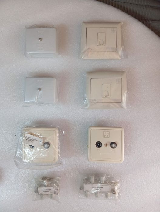 Tomadas TV  de telefone RF,  Spliter RF