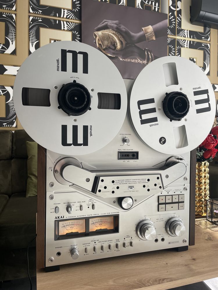 Magnetofon Szpulowy Akai GX-635DB/Komplet/Prywatna Kolekcja*Nowa Sól*