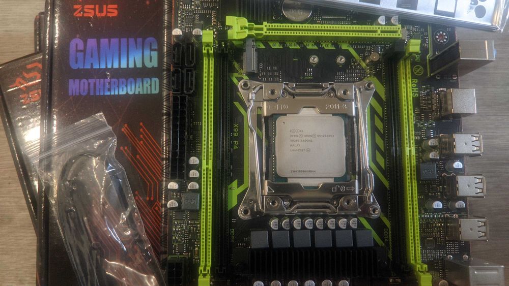 Комплект X99 2011v3 P4 + E5 2620v3 + кулер / 2660v3 2660в4 16Gb DDR4