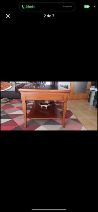 Mesa de sala de estar em cerejeira Urgente