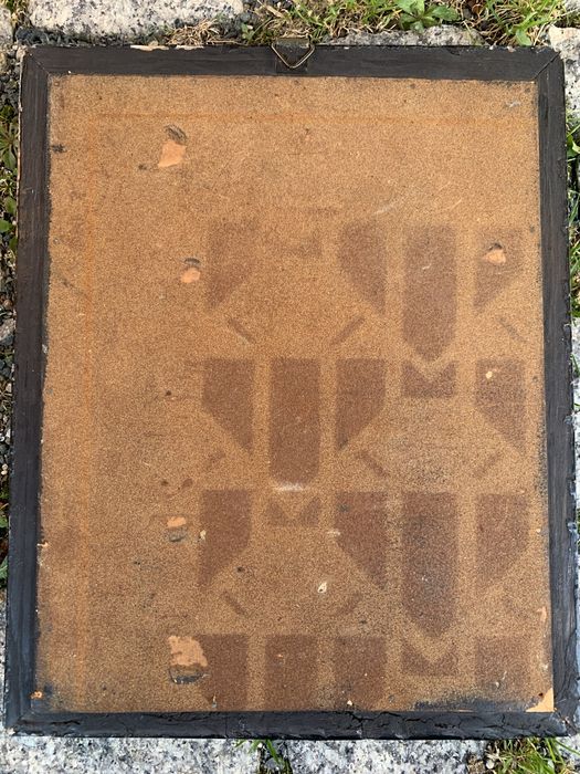 Obraz retro sygnowany