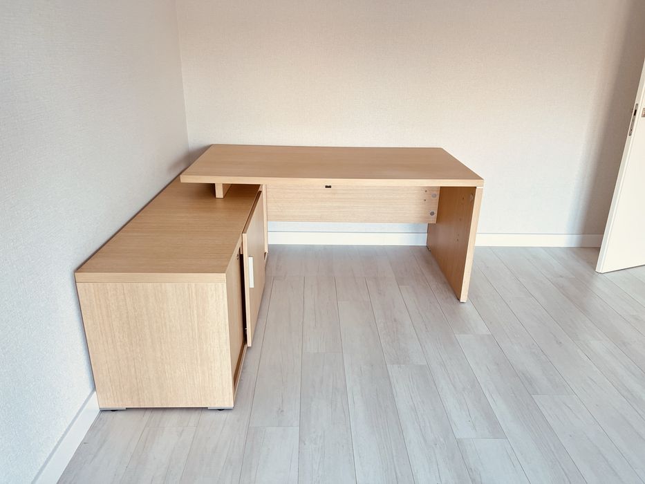 Okazja! Duże Biurko z Szafką MDD Quando Do gabinetu lub biura Jak nowe