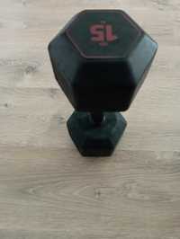 Hantle Decathlon Corength Hex 15 kg pojedyncza hantla