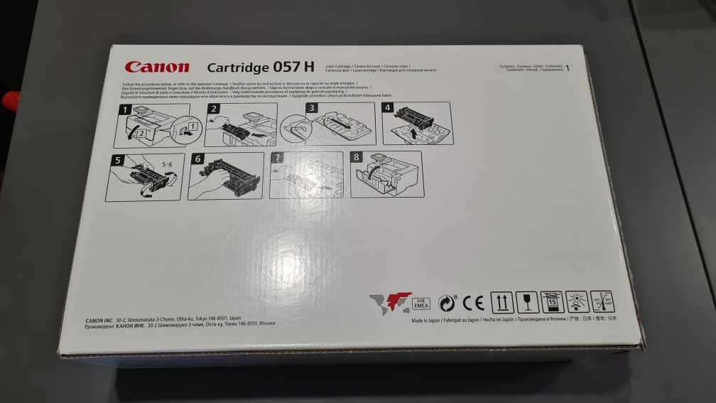 Toner Canon 057H oryginalny zużyty z chipem