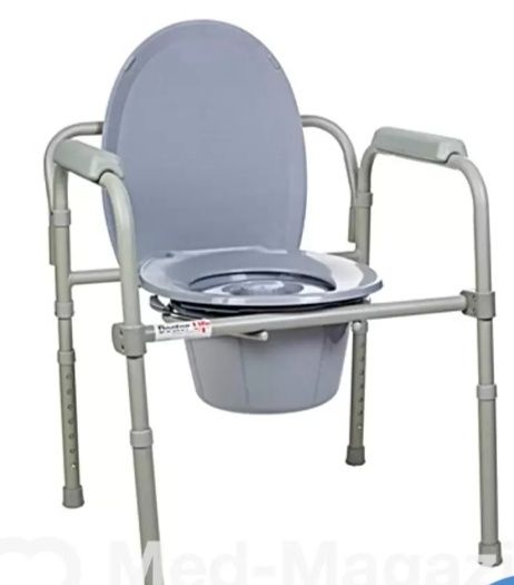 Стілець, туалет, мет. Складний для не мобільних людей