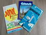 3 mapy Plan m. Sopot Pobrzeże Gdańskie 1972 Gdańsk zabytki Śródmieścia