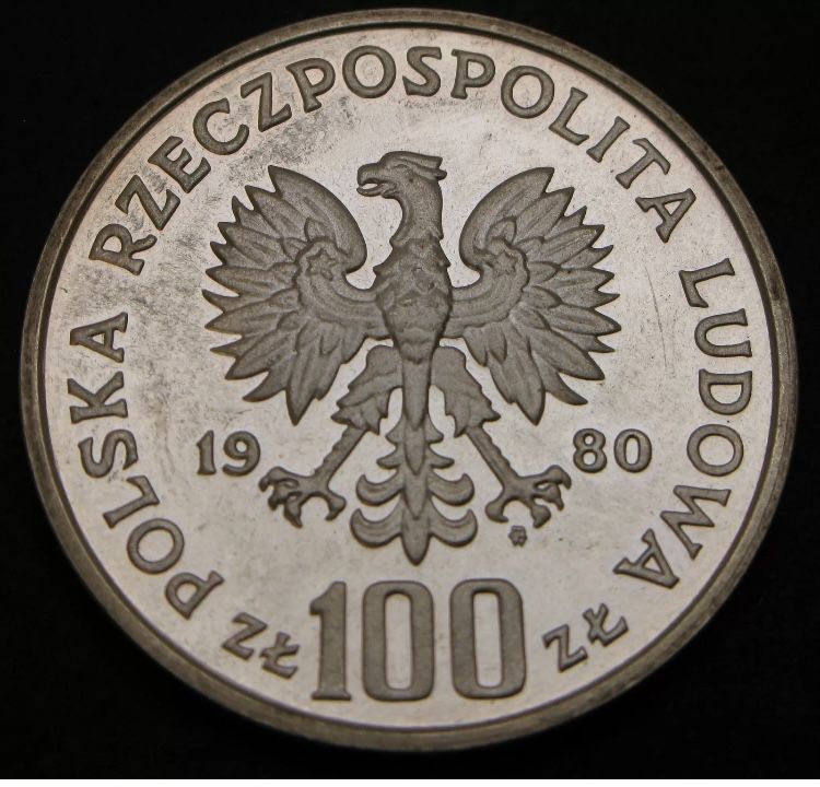 Moneta 100 zł 1980  PRÓBA